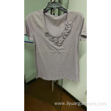 rosetty round neck cotton t-shirt